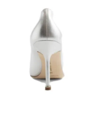 Manolo Blahnik Hangisi 100 Leather Pump In White