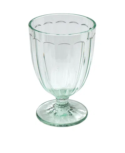 Tarhong Simple Scallop Jumbo Glasses, Set Of 6 In Clear