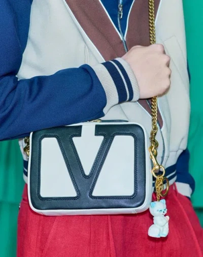 Valentino Garavani Le Chat De La Maison Gold-tone And Plastic Key Fob