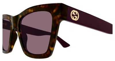 Gucci Cat-eye Gradient Plastic Sunglasses In Havana