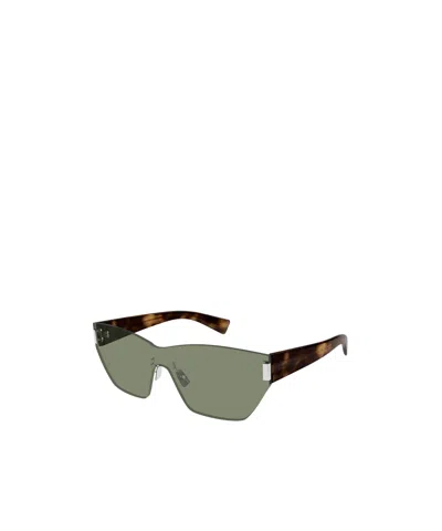 Saint Laurent Oversize-frame Sunglasses In Green