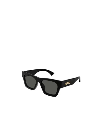 Gucci Gg1835s Linea Name Of Brand 001 Black Grey Sunglasses In Black