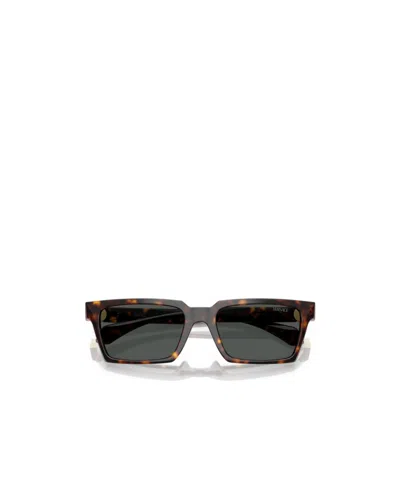 Versace 55mm Rectangular Sunglasses In Black