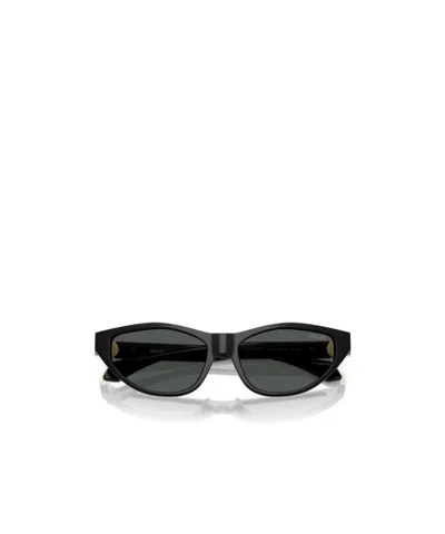 Versace Full Frame Sunglasses In Gray