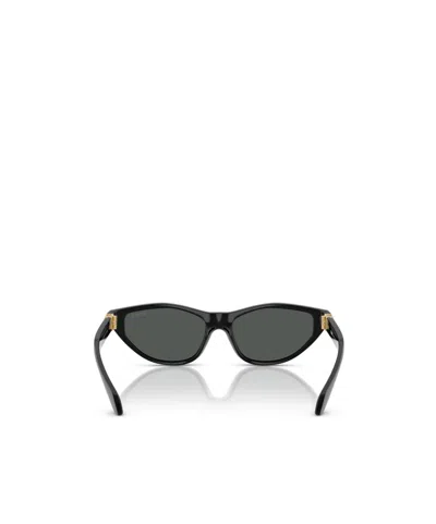 Versace Full Frame Sunglasses In Gray