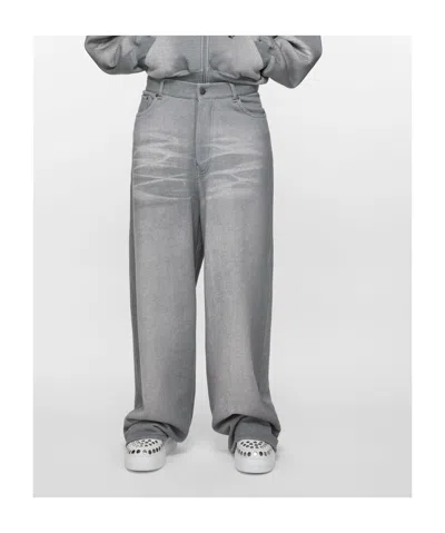 Acne Studios Touch-strap Platform Sneakers In White