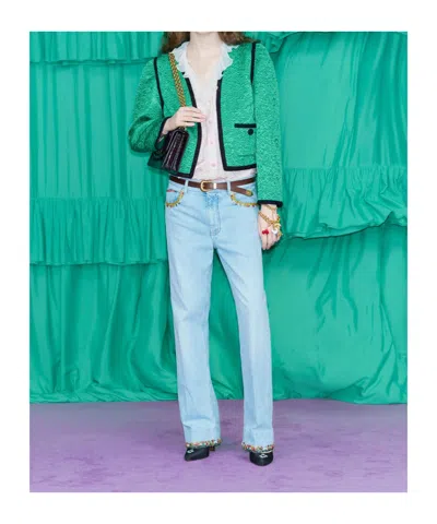 Valentino Floral Embroidered Round Toe Ankle Strap Pumps In Black