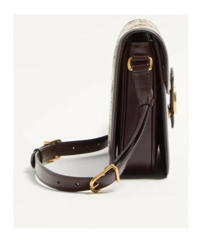 Valentino Borsa A Tracolla 9to5 In Jacquard Ricamato  Donna In Nude