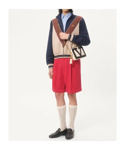 Valentino Jersey Felpa Vlogo Signature Cpu Grandala In Black