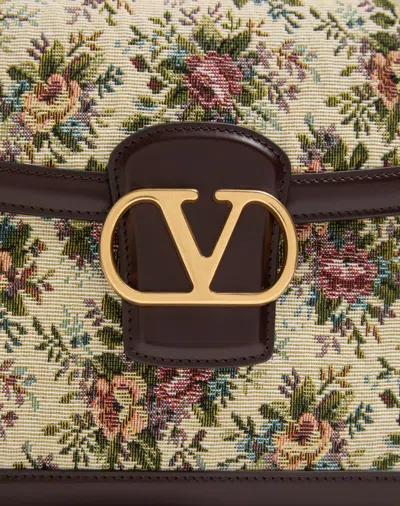 Valentino Borsa A Tracolla 9to5 In Jacquard Ricamato  Donna In Nude