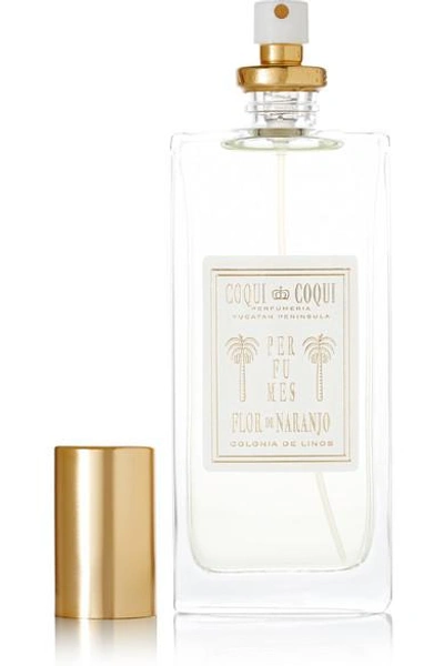 Shop Coqui Coqui Orange Blossom Linen Spray, 100ml In Colorless