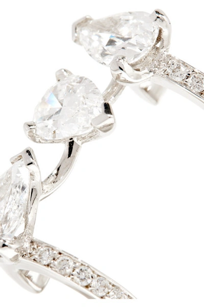 Shop Repossi Serti Sur Vide 18-karat White Gold Diamond Ear Cuff