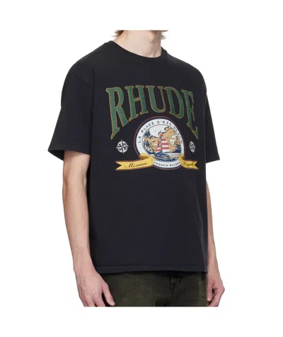 Rhude Rhode T-shirt In Vintage Black