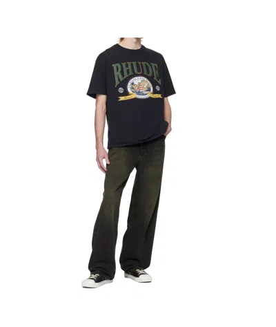 Rhude Rhode T-shirt In Vintage Black