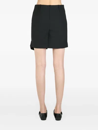 Fax Copy Express Wrap Skirt In Black