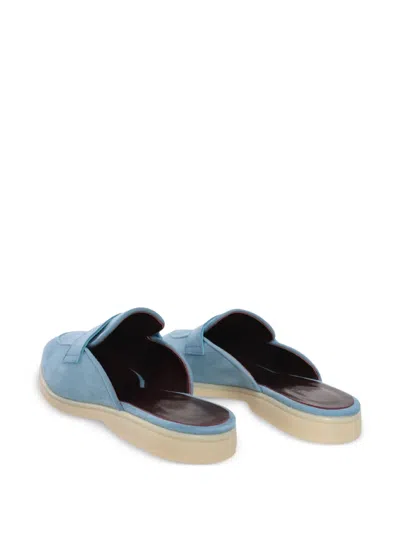 Bougeotte Suede Mules In Blue