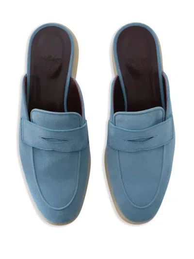 Bougeotte Suede Mules In Blue