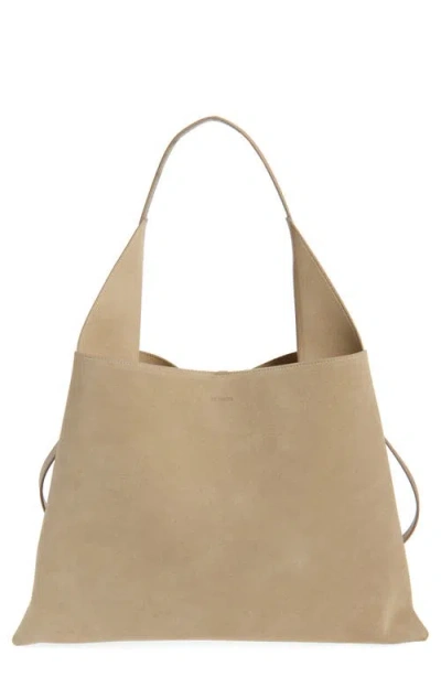 Ree Projects Large Clare Suede Tote In Sandstone