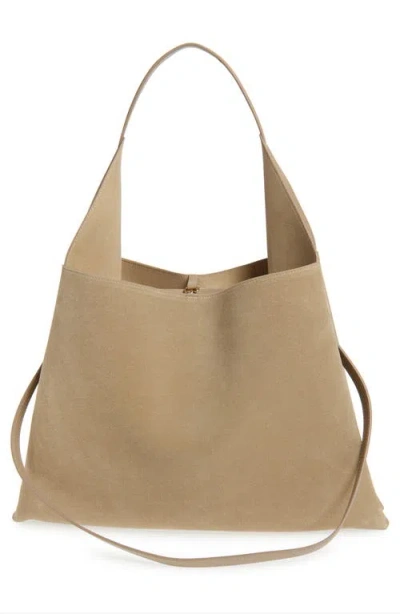 Ree Projects Large Clare Suede Tote In Sandstone