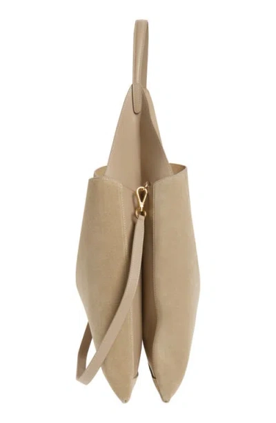 Ree Projects Large Clare Suede Tote In Sandstone