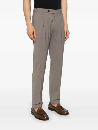 Berwich Relaxed Oversized Tailored Pants In Brown