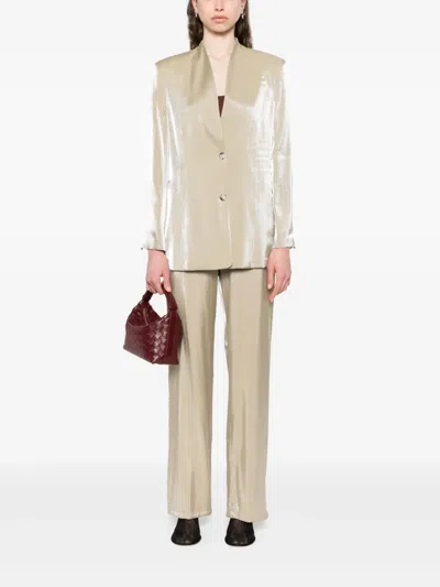 Rame Metallic Blazer In Neutrals