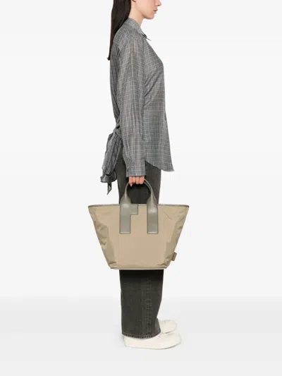 Furla Large Piuma Tote Bag In Brown