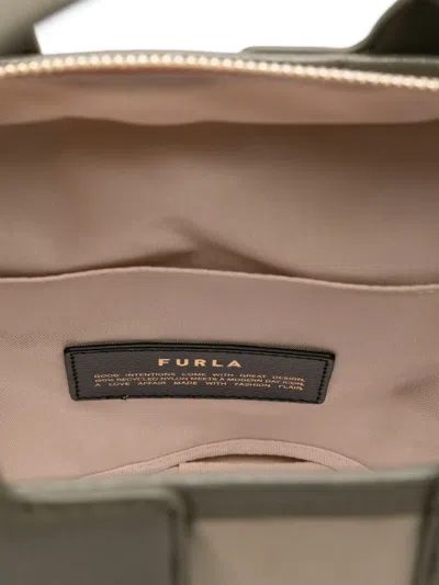 Furla Large Piuma Tote Bag In Brown