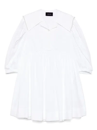 珠饰水手领迷你连衣裙