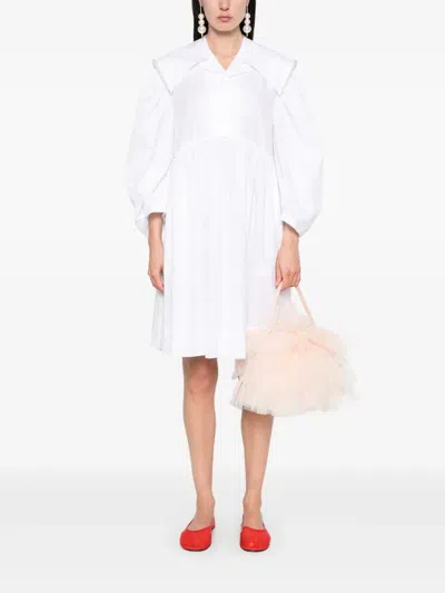 珠饰水手领迷你连衣裙