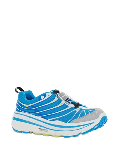 Hoka 'stinson Evo Og' Blue Sneakers With Insert Design And Drawstring Closure In Blue