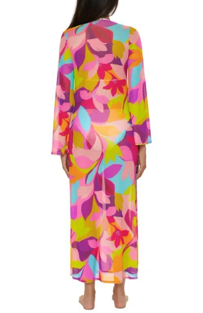 Trina Turk Lilleth Ring Cover-up Maxi Dress In Pink Multi