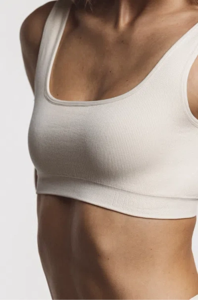 Ldma High Sculpt Bra Rib In Cream