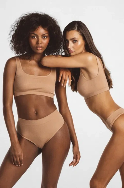 Ldma High Sculpt Bra Rib In Brown