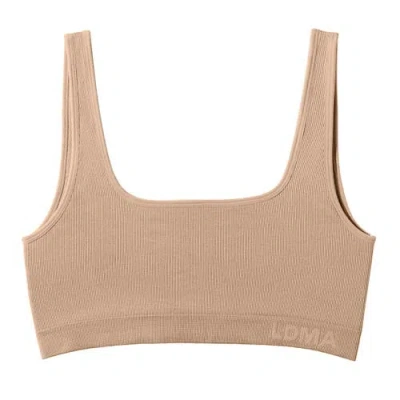 Ldma High Sculpt Bra Rib In Brown