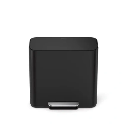Simplehuman 15l Mini Recycler Step Can In Matte Black