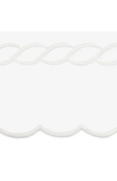 Matouk Classic Chain Scallop Set Of 2 600 Thread Count Pillowcases In White