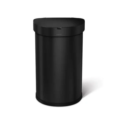 Simplehuman 45l Semi-round Sensor Can In Matte Black