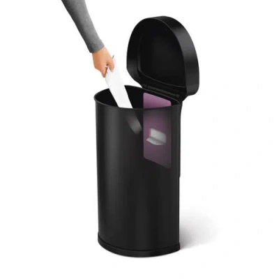 Simplehuman 45l Semi-round Sensor Can In Matte Black