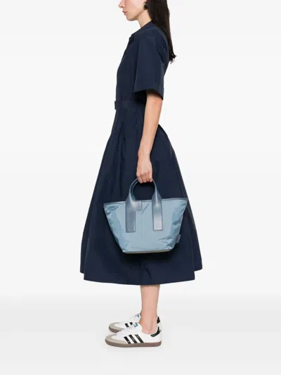 Furla Tote Bag With Detachable Strap And Handles In Blue