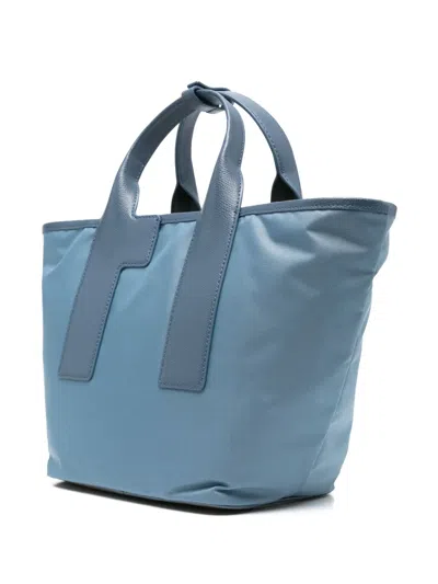 Furla Tote Bag With Detachable Strap And Handles In Blue