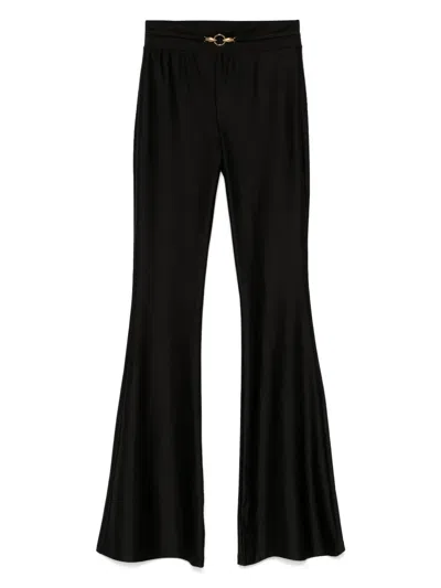 Just Cavalli Ring-detail Trousers In Black