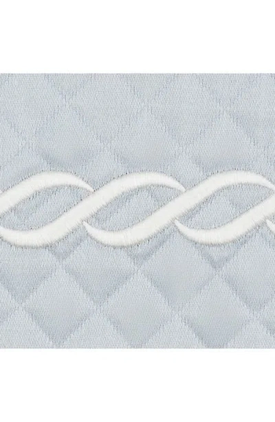 Matouk Classic Chain Scallop Matelassé Pillow Sham In Pool/bone