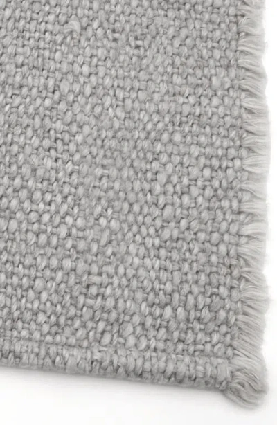 Pom Pom At Home Porter Set Of 4 Linen Blend Placemats In Light Grey