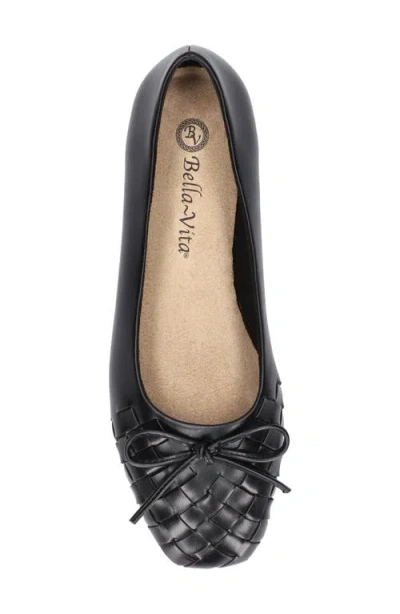 Bella Vita Women's Francie Square Toe Flats In Black