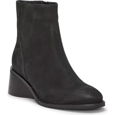Lucky Brand Women's Caddier Block-heel Dress Booties In Black Oily Nubuck