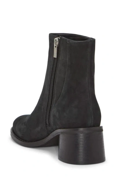 Lucky Brand Women's Caddier Block-heel Dress Booties In Black Oily Nubuck