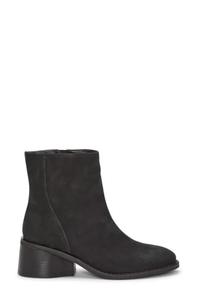 Lucky Brand Women's Caddier Block-heel Dress Booties In Black Oily Nubuck