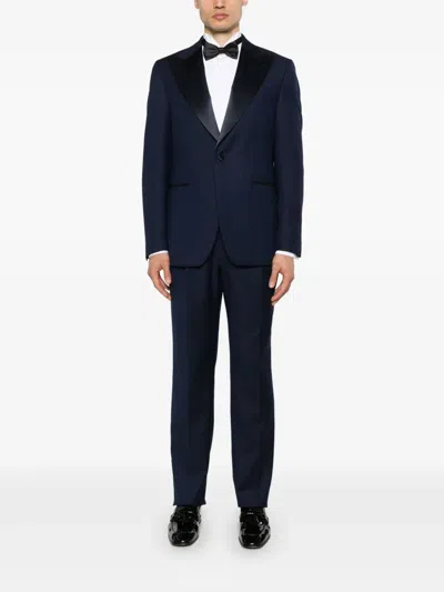Corneliani Wool Suit In Blue