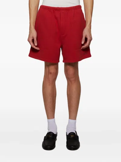 Bode Camper Track Shorts In Red
